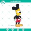 Bart Simpson Mickey Mouse Disney Design SVG featuring Simpson as Mickey Mouse. Great for digital projects, SVG, PNG, DXF, EPS files.
