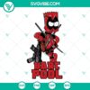 Bart Simpson in Deadpool costume, Bart Pool mashup design, SVG file for digital products.