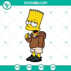 Bart Simpson SVG image, The Simpsons vector clipart with Bart Simpson, ideal for digital projects.