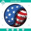 Baseball-themed American flag SVG for 4th of July celebrations, perfect for patriotic designs.