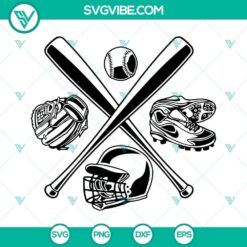 Baseball SVG files featuring Cricut and Silhouette compatible baseball-themed cut designs for crafting projects.