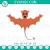 Spooky Halloween bat embroidery design file for Halloween crafts and projects.