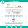 Batman and Joker themed ugly Christmas sweater SVG files by DC Comics, perfect for DC fans holiday apparel.