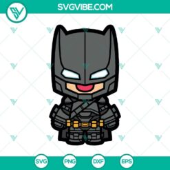 Batman and Super Man DC Comics chibi characters SVG design for Cricut, PNG, DXF, and EPS download.