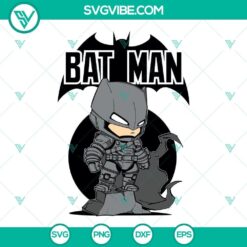 Chibi Batman v Superman SVG design perfect for Cricut, includes Batman DC character. Download PNG, DXF, EPS formats for crafts.