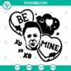 Michael Myers themed Candy Heart SVG files for Horror Valentine’s crafting, perfect for fans of the iconic movie character.