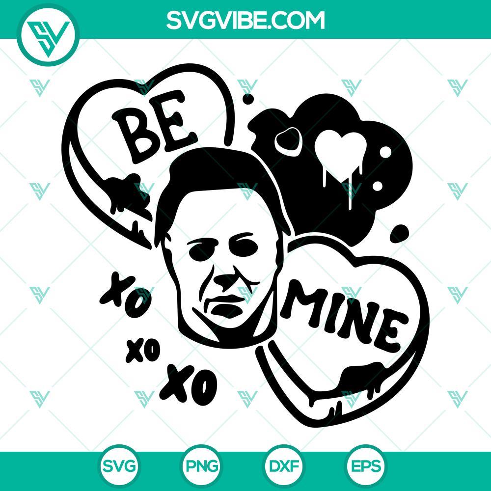 be-mine-michael-myers-svg-candy-heart-svg-horror-valentine-s-day-svg-png-dxf-eps-cut-files-6-mockup.jpg Michael Myers themed Candy Heart SVG files for Horror Valentine’s crafting, perfect for fans of the iconic movie character.