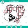 Retro Valentines Heart SVG design with Happy Valentines text in PNG format for digital use.