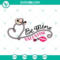 Western cowboy Valentine SVG design with retro vibes, perfect for Valentine's Day crafts.