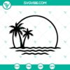 Beach bum, summer vibes, sunset wave SVG image perfect for beach vacation concept.