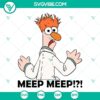 Beaker Muppet SVG images with Meep Meep design, Beaker and The Muppet Show characters, perfect for crafting projects.
