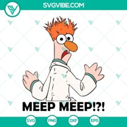 Beaker Muppet SVG Images, Meep Meep SVG Images, Beaker SVG Files, The Muppet Show SVG Image