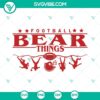 Bears themed SVG files for football and school spirit designs. Great for digital crafting projects.