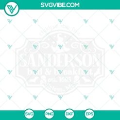 Hocus Pocus Sanderson Sisters SVG file for bed and breakfast sign, perfect for Halloween decor.