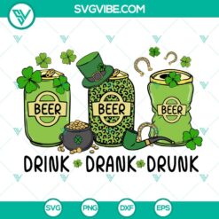Lucky shamrock beer SVG for St Patrick's Day, perfect for Cricut projects. File formats include PNG, EPS, and DXF. Ideal for crafters.