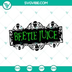 Beetlejuice inspired SVG bundle with Sandworm design, featuring "Never Trust The Living" text. Perfect for Halloween craft projects.