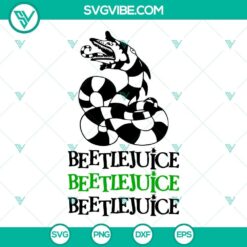Beetlejuice and Sandworm SVG Files for Halloween, Horror Movies Theme.