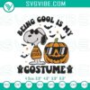 Cool Snoopy Halloween embroidery design with Peanuts theme, funny and unique costume-inspired illustration for Halloween lovers.