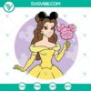 Disney princess Belle SVG file for Belle Mickey Ears design, perfect for Beauty and the Beast themed projects.