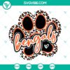 Bengals paw print leopard SVG download, Cincinnati Bengals SVG files and PNG design for crafting projects.