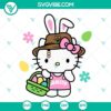 Benito Hello Kitty Easter Bunny SVG and PNG files - Adorable and fun Happy Easter design with Hello Kitty dressed as a bunny. Great for Easter projects!