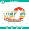 Best Cat Dad Ever Vintage SVG File with Cute Cat Father Design, Perfect for Fathers Day Projects and Gifts.