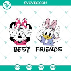 Best Friends SVG Download, Minnie Mouse And Daisy Duck SVG Files, Disney Besties 4