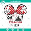 Best Grandma Ever SVG with Disney theme, perfect for Grandmother gifts, Happy Birthday or Mother's Day projects.