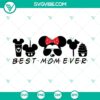 Best Mom Ever SVG, Disney Mom design for Mothers Day. Adorable mom-themed SVG perfect for crafting projects.