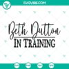 Beth Dutton in training SVG files featuring designs inspired by Yellowstone's character. Unique and trendy Yellowstone SVG images.