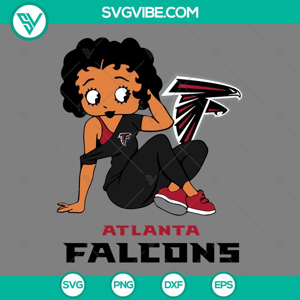Betty Boop Atlanta Falcons Football SVG PNG DXF EPS Files Betty Boop Atlanta Falcons football-themed SVG, PNG, DXF, EPS files for sports fans.