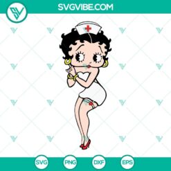 Betty Boop Nurse SVG Image, Nurse Life SVG Images, Funny Nurse Cartoon SVG Download PNG