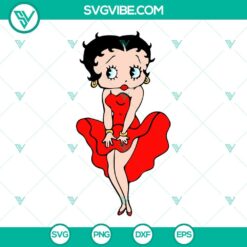 Betty Boop SVG Images Bundle, Betty Boop SVG Image, Cartoon Character SVG Files PNG 4