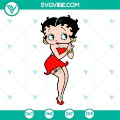 Betty Boop SVG Images Bundle, Betty Boop SVG Image, Cartoon Character SVG Files PNG 5