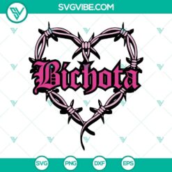 Bichota, heart tattoo, and Karol G themed SVG downloads in PNG, DXF, EPS formats. Trendy pop culture designs for digital use.
