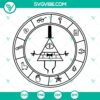 Bill Cipher from Gravity Falls SVG images in PNG, DXF, and EPS formats for Cricut crafting. Perfect for fans of the show.