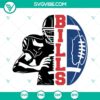 Buffalo Bills half player and team SVG files for football fans' projects.