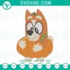 Bluey Halloween spooky bingo heeler pumpkin embroidery designs for digital download. Great for Halloween crafts.