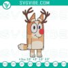 Bingo Rudolph and Bluey Holiday Christmas-themed embroidery file with festive designs for digital crafting projects.
