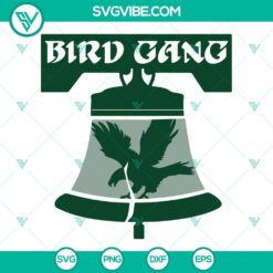 Bird Gang SVG file featuring Philadelphia Eagles themed designs in PNG, DXF, and EPS formats for crafting.