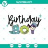 Birthday Boy Monsters Inc SVG with Monsters Family Disney themed images for download.
