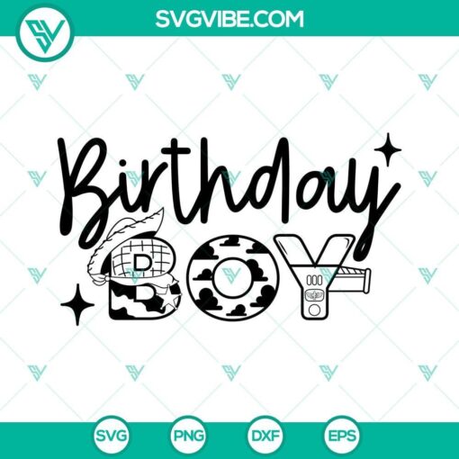 Birthday Boy SVG Download Bundle, Toy Story Birthday SVG Image, Woody Buzz 1