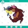 Black Ariel and Flounder SVG images featuring Halle Bailey, a melanin mermaid - SVG download for digital crafting projects.