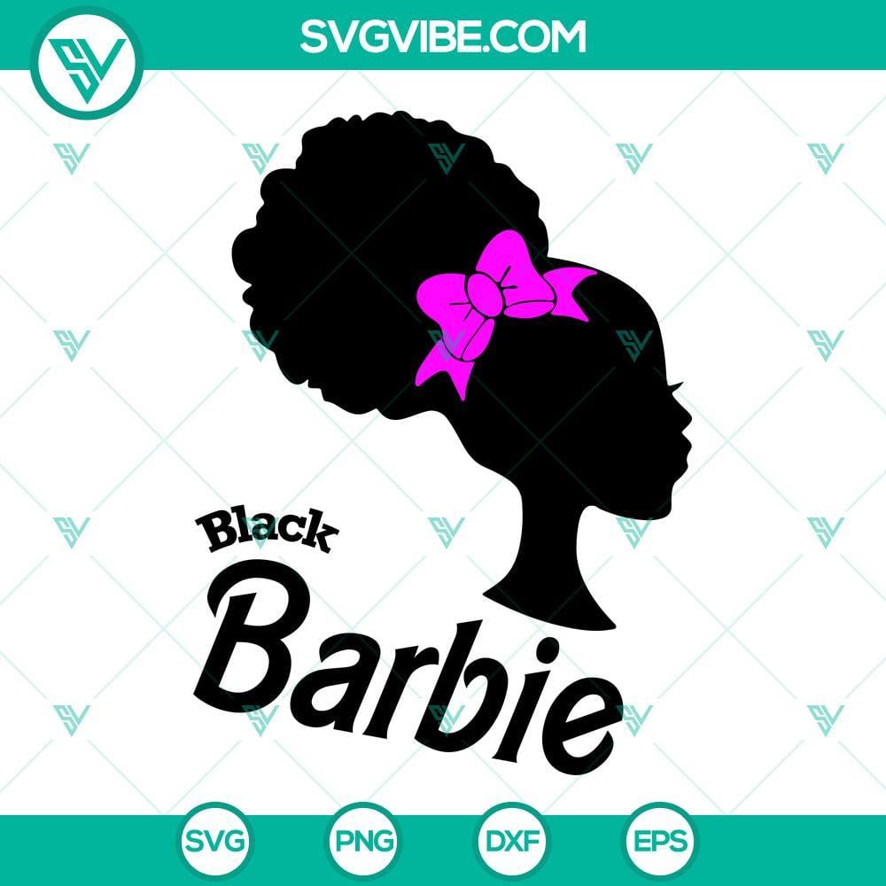 black-barbie-svg-afro-barbie-svg-african-american-barbie-girl-svg-png-dxf-eps-cricut-1-mockup.jpg Black Barbie SVG files featuring diverse African American Barbie girl with afro hairstyle, ideal for crafts and projects.