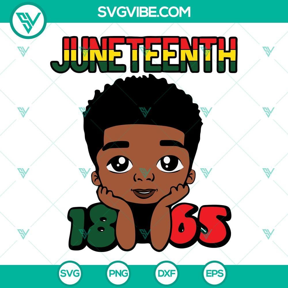 Black Boy Juneteenth 1865 SVG Download Bundle, Juneteenth SVG File, Afro Boy Black Boy Juneteenth 1865 SVG Download Bundle, Afro Boy design with Juneteenth SVG File, ideal for digital crafting projects.