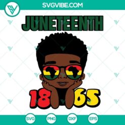 Black Boy Juneteenth 1865 SVG Download Bundle, Juneteenth SVG File, Afro Boy 4
