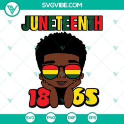 Black Boy Juneteenth 1865 SVG Download Bundle, Juneteenth SVG File, Afro Boy 6