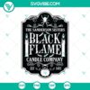 Black Flame Candle Company SVG set featuring The Sanderson Sisters, perfect for Halloween crafts and decor.