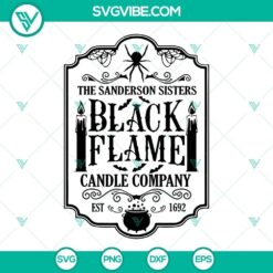 Black Flame Candle Company SVG Images Bundle, The Sanderson Sisters SVG Image 2