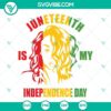 Black Girl Juneteenth Independence Day design in SVG, PNG, DXF, EPS formats for digital use.